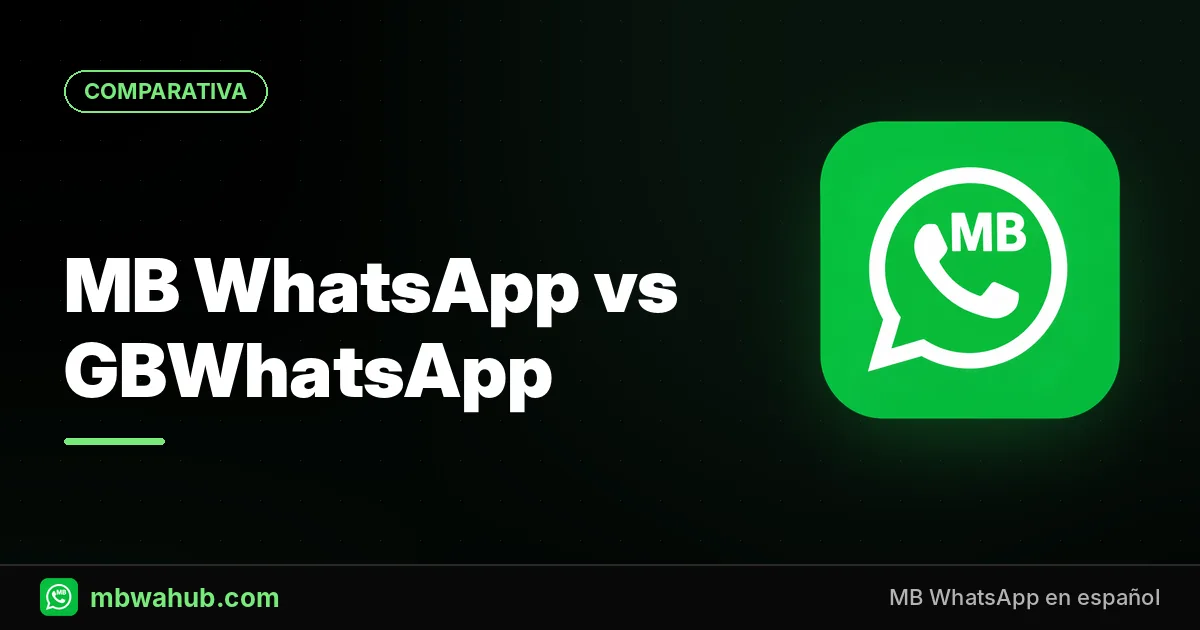 MB WhatsApp vs GBWhatsApp: Qué Los Diferencia de Verdad y Cuál Instalar